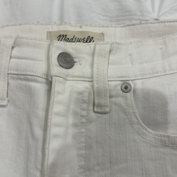 Madewell 9” high riser white skinny jeans - 27 - Picture 3 of 6